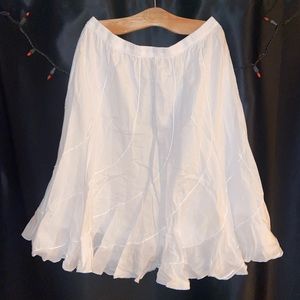 Flowy White Skirt